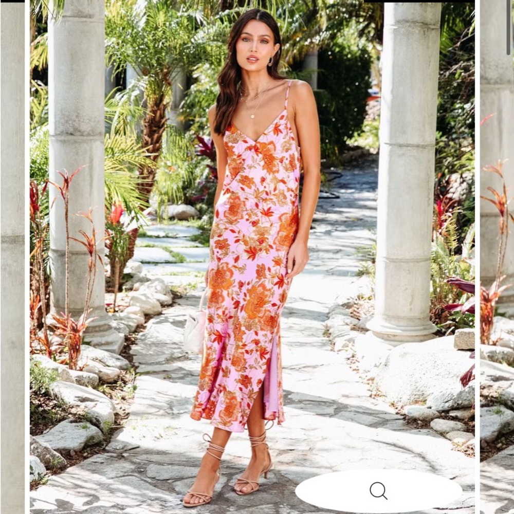 VICI floral midi dress